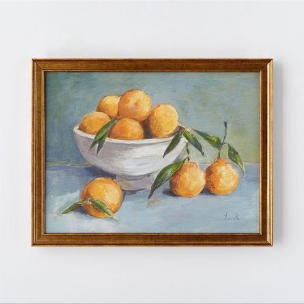 Citrus Harvest Framed Wall Canvas Antique Gold - Threshold Studio McGee